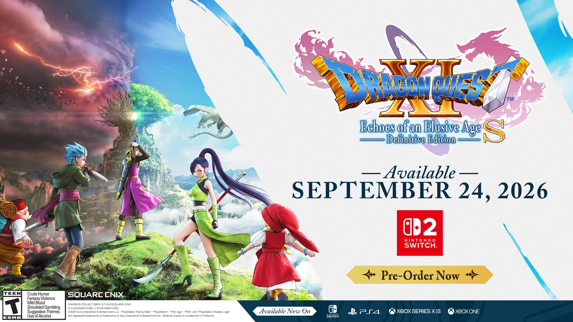 DRAGON QUEST XI S: Echoes of an Elusive Age Definitive Edition