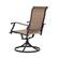 Alt View 8. Nuu Garden - 2-Piece Padded Textilene and Metal Outdoor Dining Chairs with Smooth Swivel Base, High Backrest and Wide Seat - Brown.