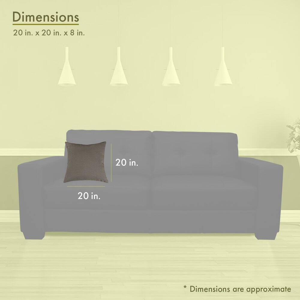 Dimensions  
20 in. x 20 in. x 8 in.  

20 in.  
20 in.  

*Dimensions are approximate