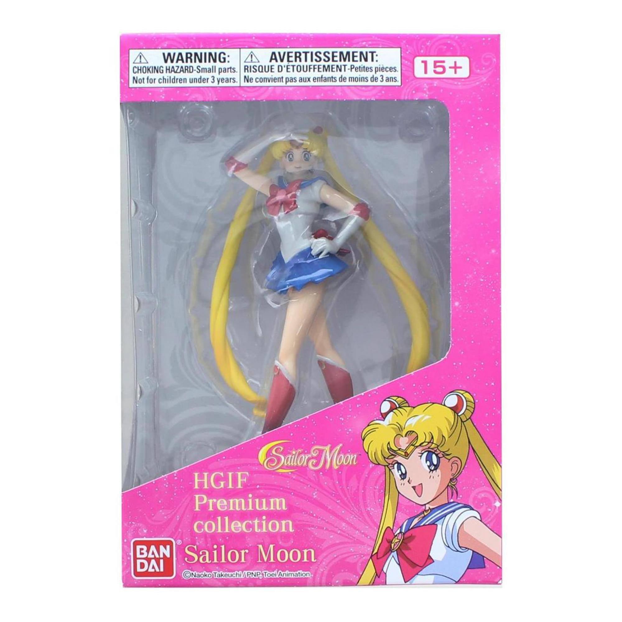 WARNING: AVERTISSEMENT: CHOKING HAZARD-Small parts. RISQUE D'ETOUFFEMENT-Petites pièces. 15+ Not for children under 3 years. Ne convient pas aux enfants de moins de 3 ans.

Sailor Moon HGIF Premium collection

BAN DAI

©Naoko Takeuchi/PNP.Toki Animation