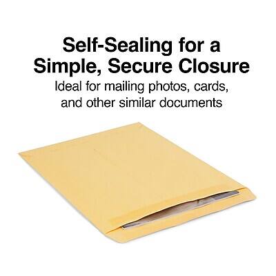 Self-Sealing for a Simple, Secure Closure  
Ideal for mailing photos, cards, and other similar documents