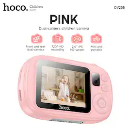 hoco. - Kids Dual-Cam Digital Camera - Pink