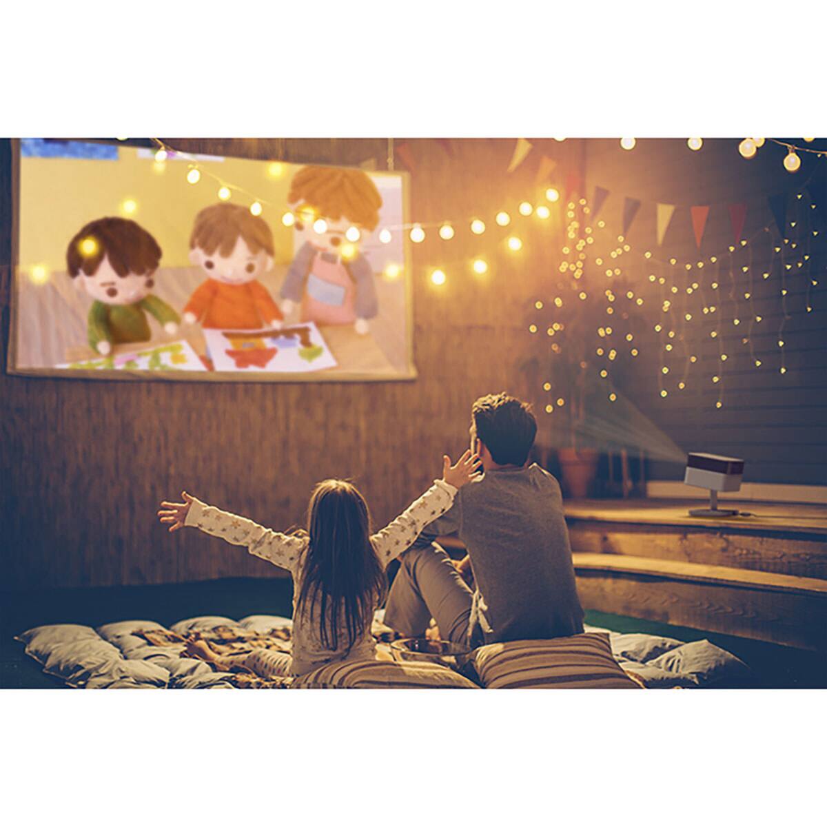 Alt View 7. Epson - Epson Lifestudio Flex Full HD 3-Chip 3LCD Wireless Smart Portable Projector, White.