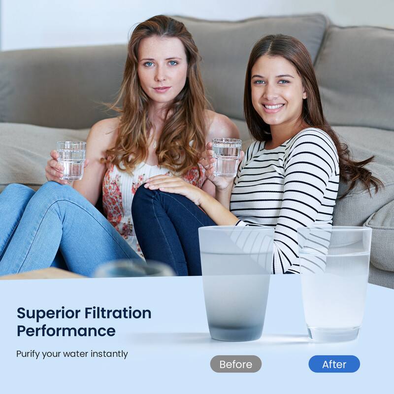 Superior Filtration Performance  
Purify your water instantly  
Before  
After