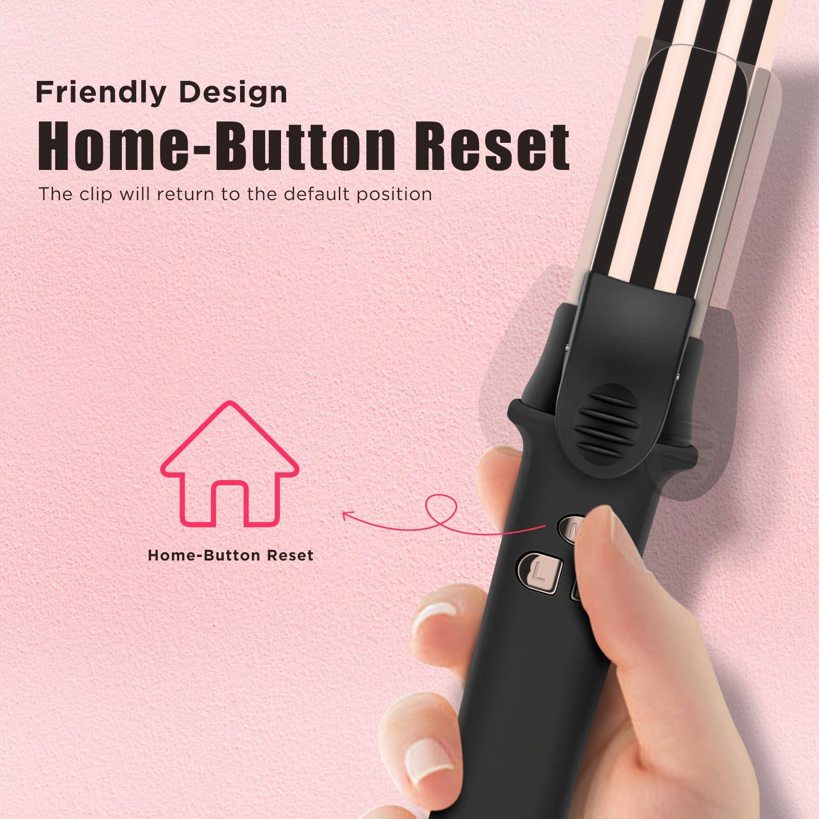 Friendly Design  
Home-Button Reset  
The clip will return to the default position  

Home-Button Reset