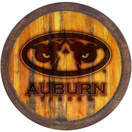 The Fan-Brand - Auburn Tigers 21'' x 21'' Mascot Faux Barrel Top Sign - Multicolor