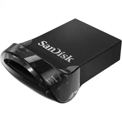 Front. SanDisk - SanDisk 32GB Ultra Fit USB 3.1 Flash Drive - 32 GB - USB 3.1 Type A - Black - Black.