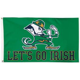 WinCraft - Notre Dame Fighting Irish 3' x 5' Mascot One-Sided Flag - Multicolor