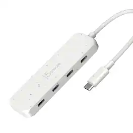 j5create - Eco-Friendly USB-C to 4-Port Type-C Gen 2 Hub - Pure White