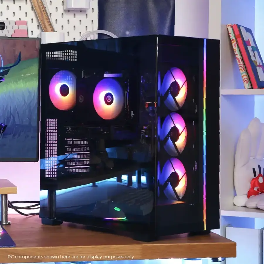 PC components shown here are for display purposes only.