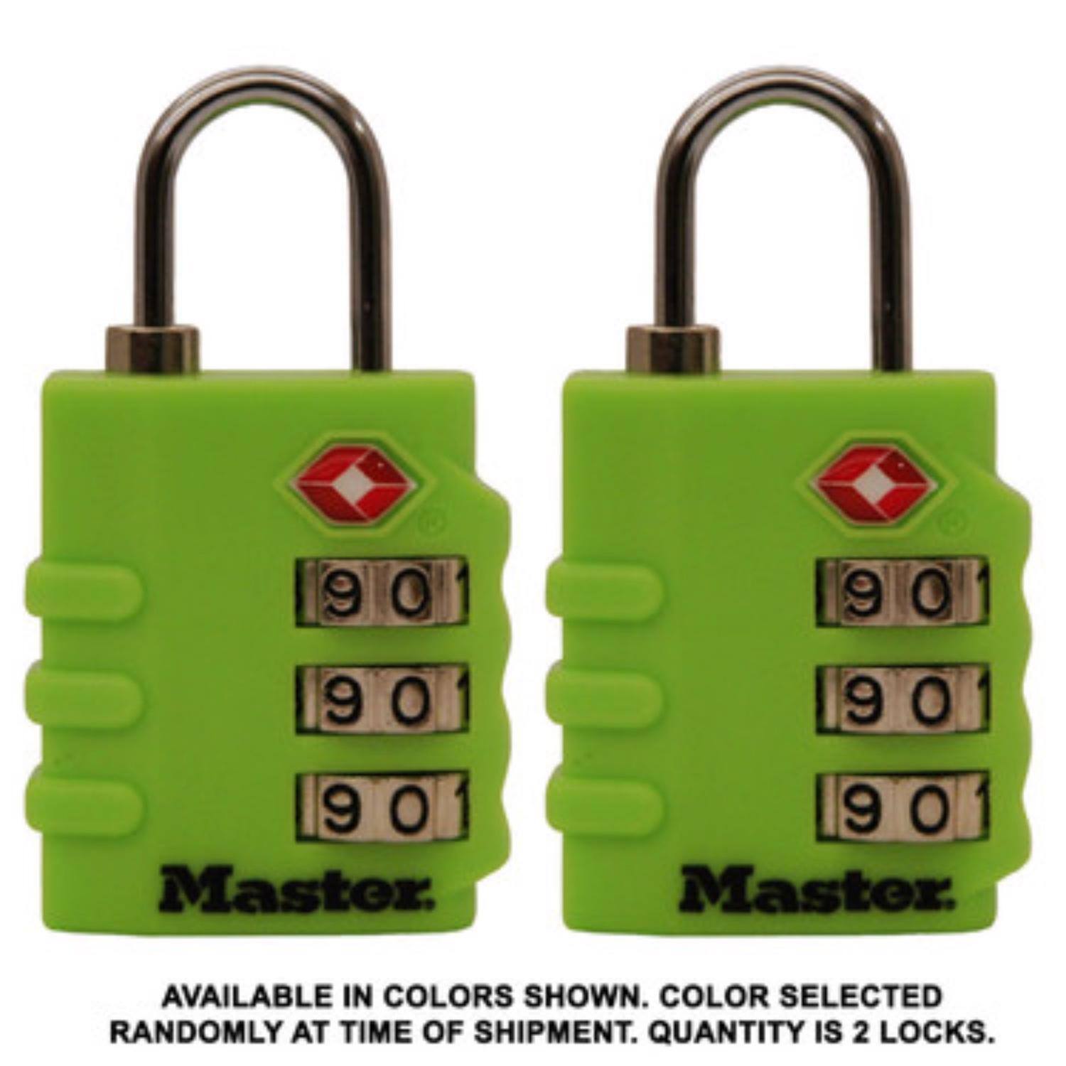 9 0 9 0 9 90 0 Master 9 90 0 9 0 9 0 1 Master

AVAILABLE IN COLORS SHOWN. COLOR SELECTED RANDOMLY AT TIME OF SHIPMENT. QUANTITY IS 2 LOCKS.