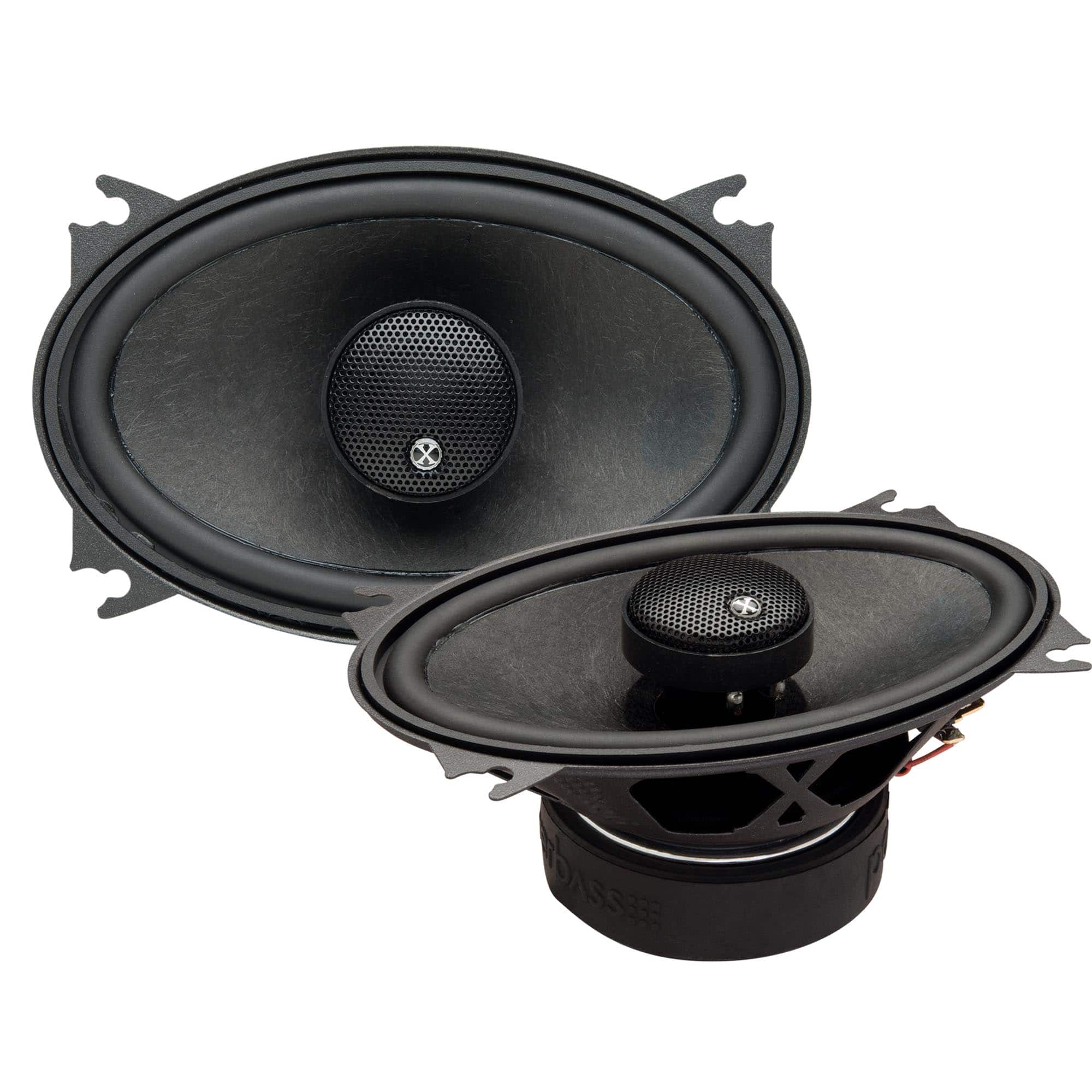Powerbass - 2XL-463 - 4x6" Coaxial Speakers - Pair - Black/Gray