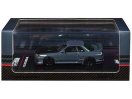 Inno Models - Nissan Skyline Top Secret GT-R (R32) RHD (Right Hand Drive) Stealth Gray with Carbon Hood 1/64 Diecast Model Car - Gray & Carbon