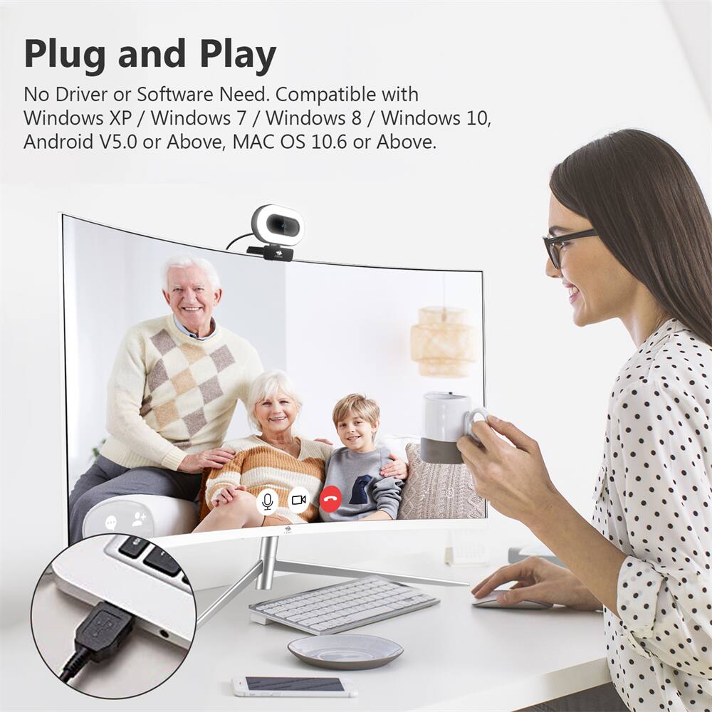 Plug and Play  
No Driver or Software Need. Compatible with Windows XP / Windows 7 / Windows 8 / Windows 10, Android V5.0 or Above, MAC OS 10.6 or Above.