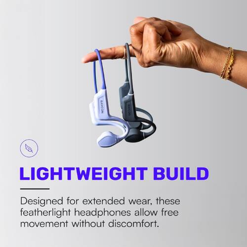 RAYCON LIGHTWEIGHT BUILD  
Designed for extended wear, these featherlight headphones allow free movement without discomfort.