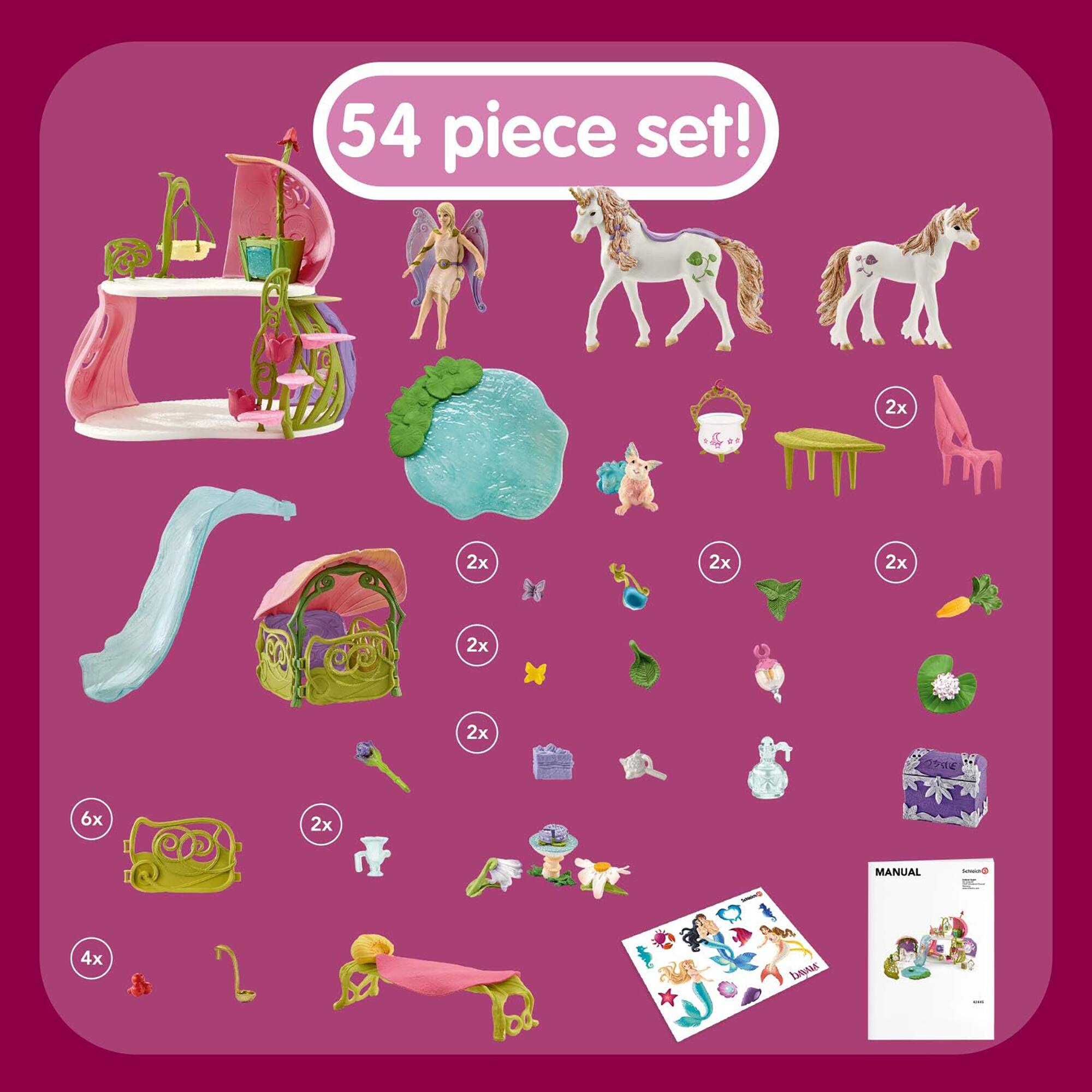 54 piece set! 2x 2x 2x 2x 2x 2x  6x  2x MANUAL 4x Tutus