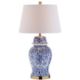 Jonathan Y - Ellis 29.5" Ceramic LED Table Lamp - Blue/White