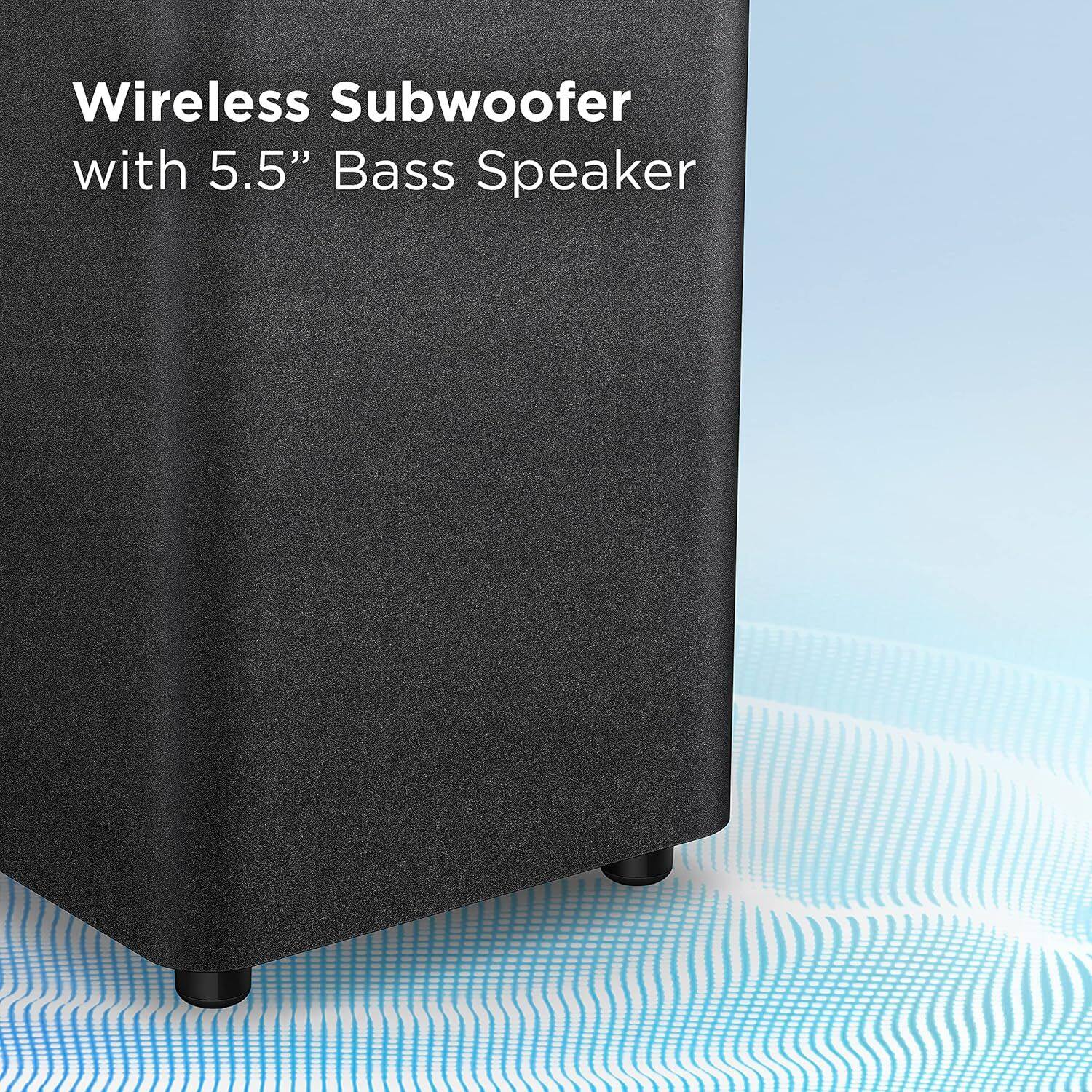 Wireless Subwoofer with 5.5" Bass Speaker