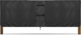 KHOMO GEAR - Square Table Cover - Waterproof, Heavy-Duty Outdoor Furniture Cover Fits Patio Coffee - 60x25x33 - Black