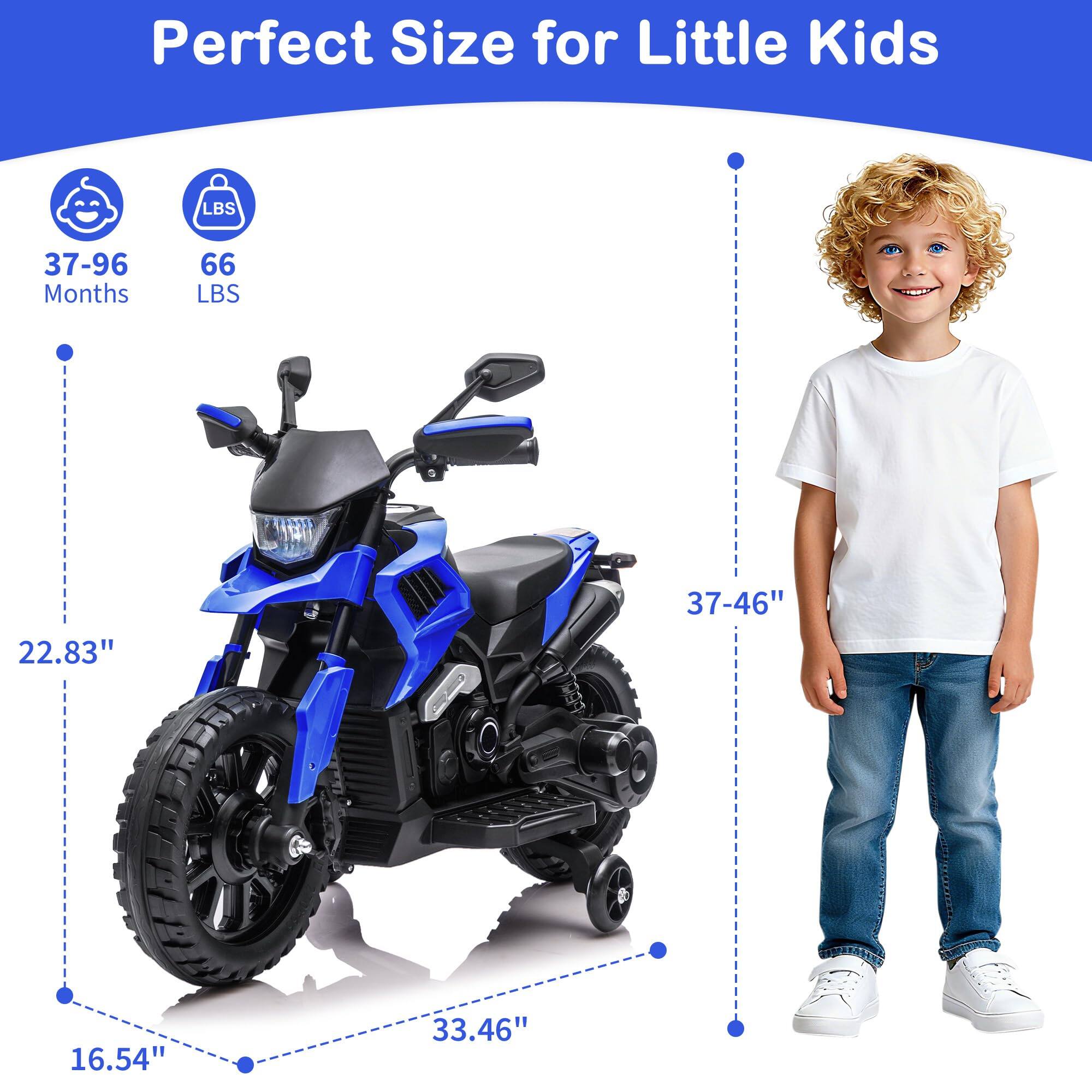 Perfect Size for Little Kids

37-96 Months

66 LBS

22.83" (Height)

16.54" (Width)

33.46" (Length)

37-46" (Child's Height)