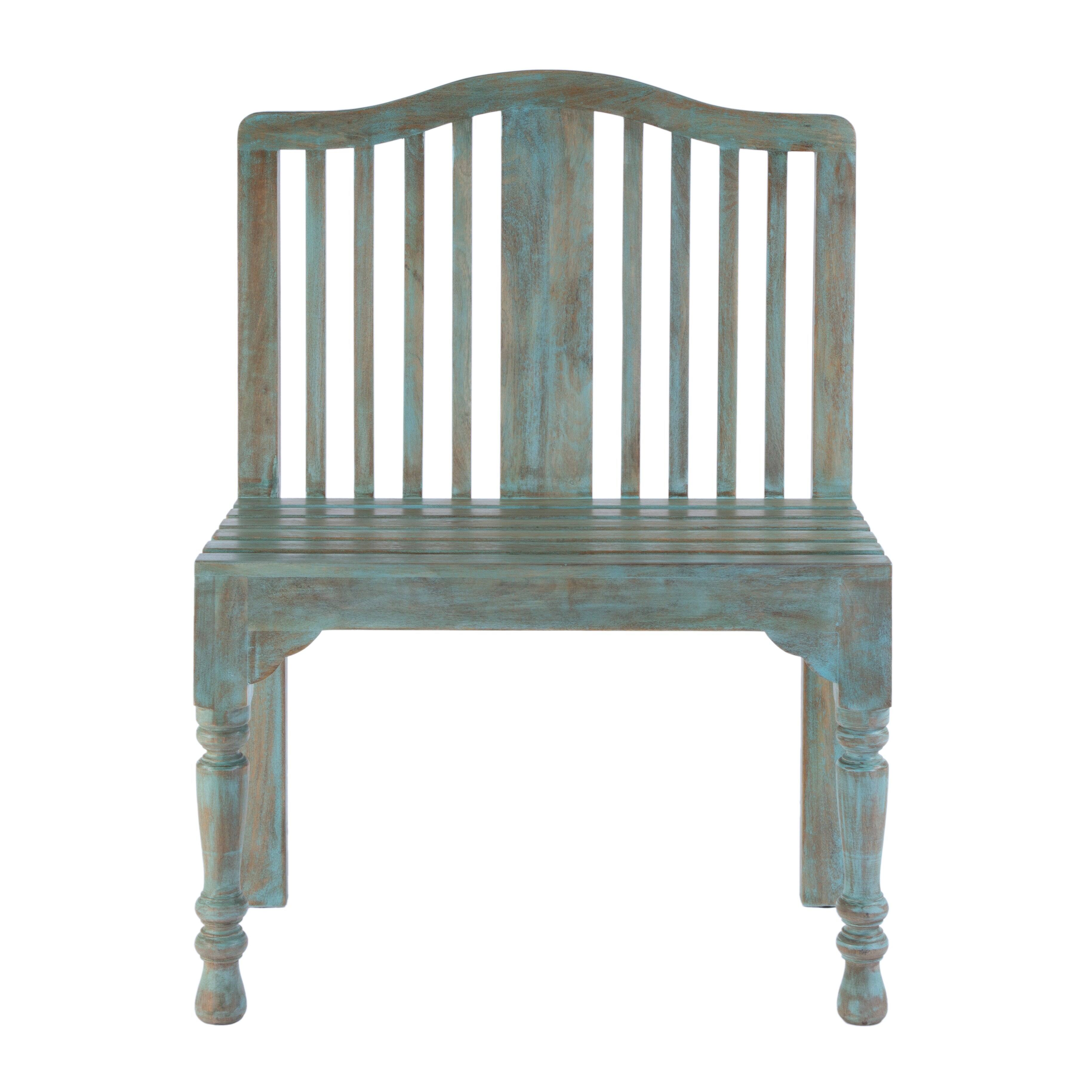 Alt View 3. Butler Specialty - Roseland 30.25 in. W Rectangular Solid Wood 2 Seat Accent Bench with Back - Blue.