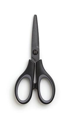 TRU RED - 5" Non-Stick Titanium Coated Scissors, Straight Handle - Black