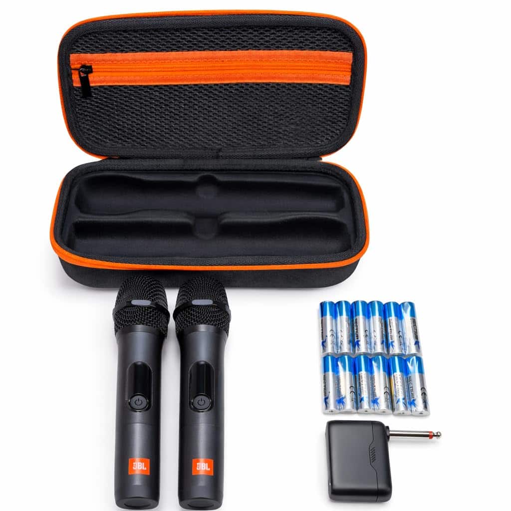 JBL - Wireless Two Microphone System with Dual-Channel Receiver, Black Including Winguard Protective Travel Case price history on PriceWatchPro