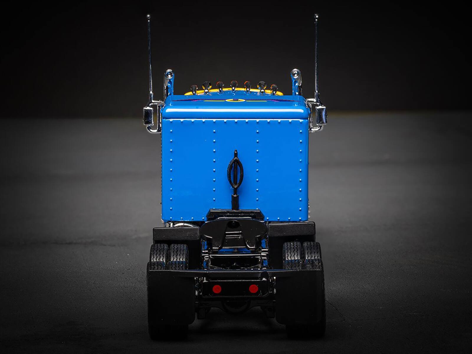 Left. Corgi - Iron Maiden "Powerslave" Transport Truck Blue "World Slavery Tour 1984-85" 1/50 Diecast Model by Corgi - Blue.