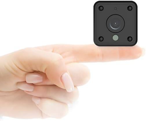 Front. Enchant Appliances - Mini Smart Security Camera, Compact WiFi Camera.
