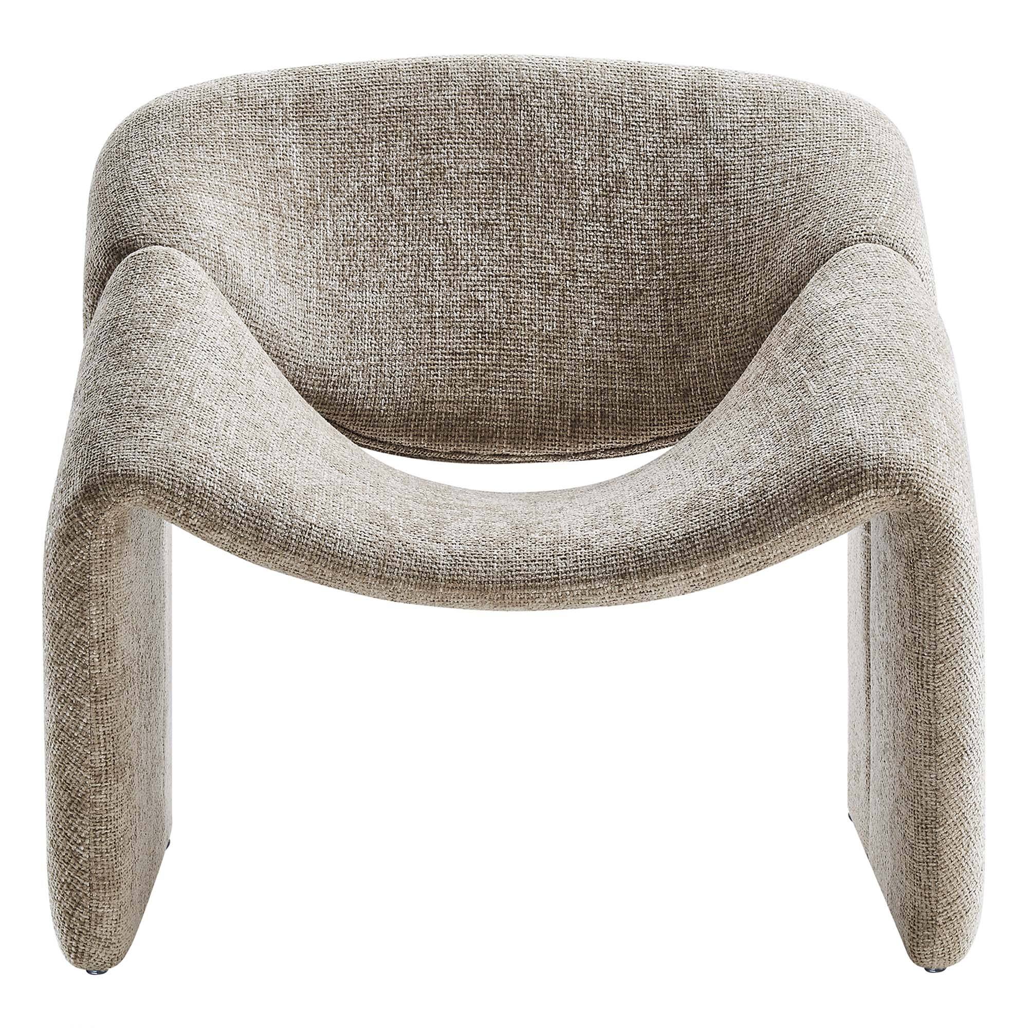 Alt View 4. Modway - Vivi Chenille Upholstered Accent Chair by Modway - Khaki.