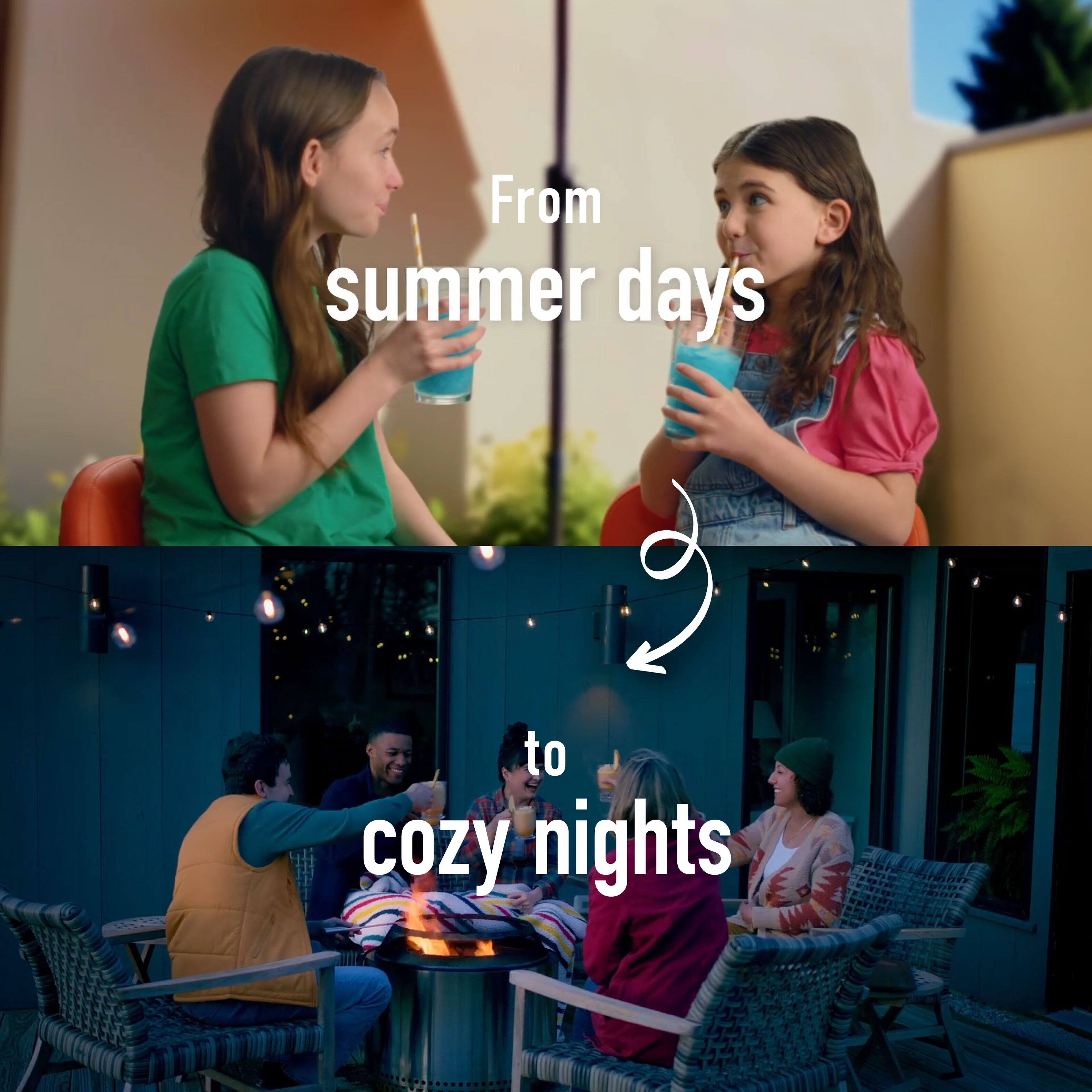 From summer days to cozy nights