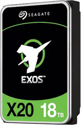 Seagate - Exos X20 ST18000NM003D 18TB 7200 RPM 256MB Cache SATA 6.0Gb/s 3.5" Internal Hard Drive - OEM
