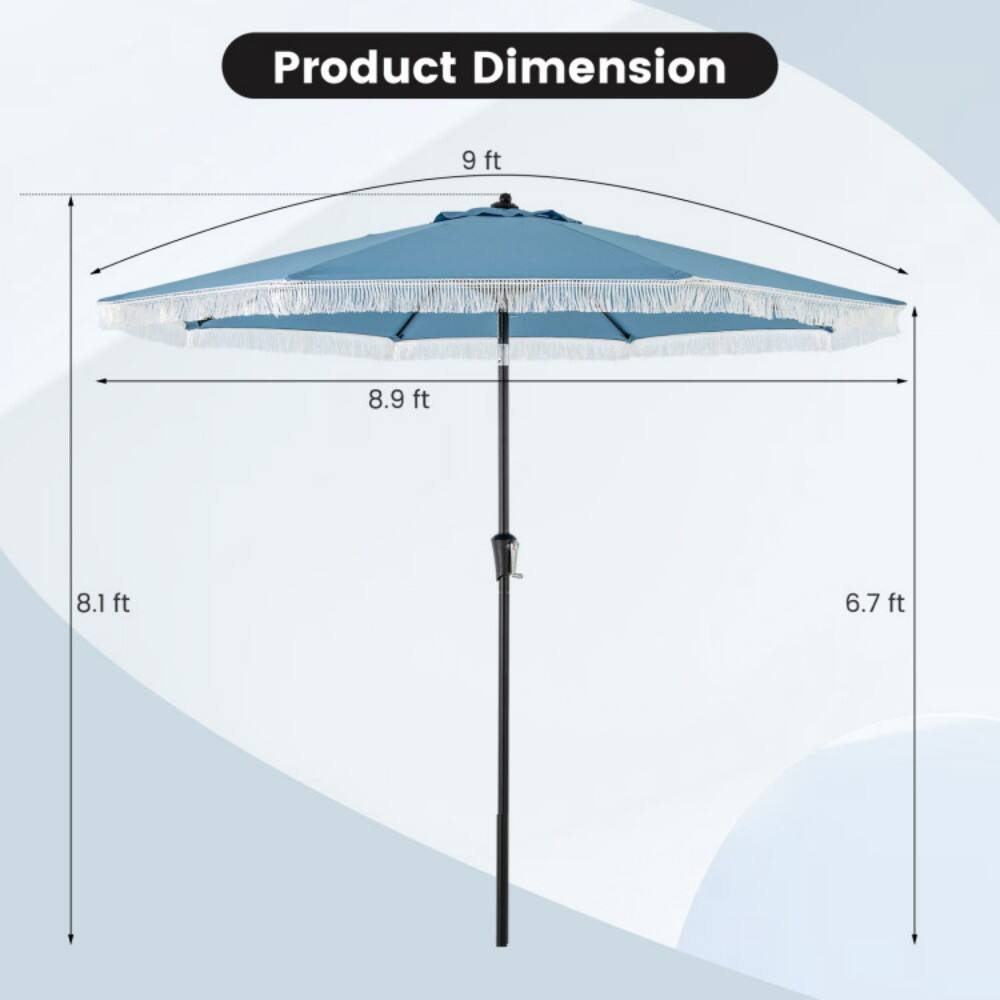 Product Dimension  
9 ft  
8.9 ft  
8.1 ft  
6.7 ft
