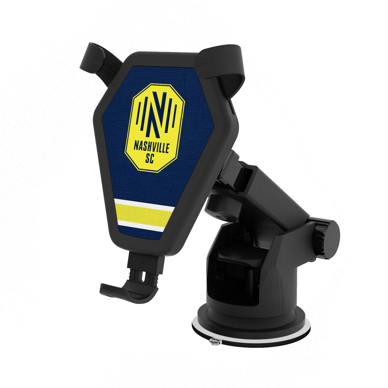 Front. Keyscaper - Nashville SC Stripe Design Wireless Car Charger - Multicolor.