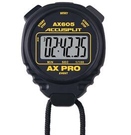 Accusplit - AX605 Pro Series Stopwatch with Magnum Liquid Crystal Display | Perfect for Event Timings, Training and More - Black