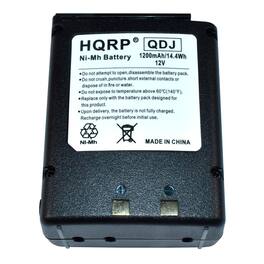 HQRP - 12 V 1200 mAh Ni-MH Battery Replacement for Icom IC-A3 IC-A22 BP-166 Two-Way Radio