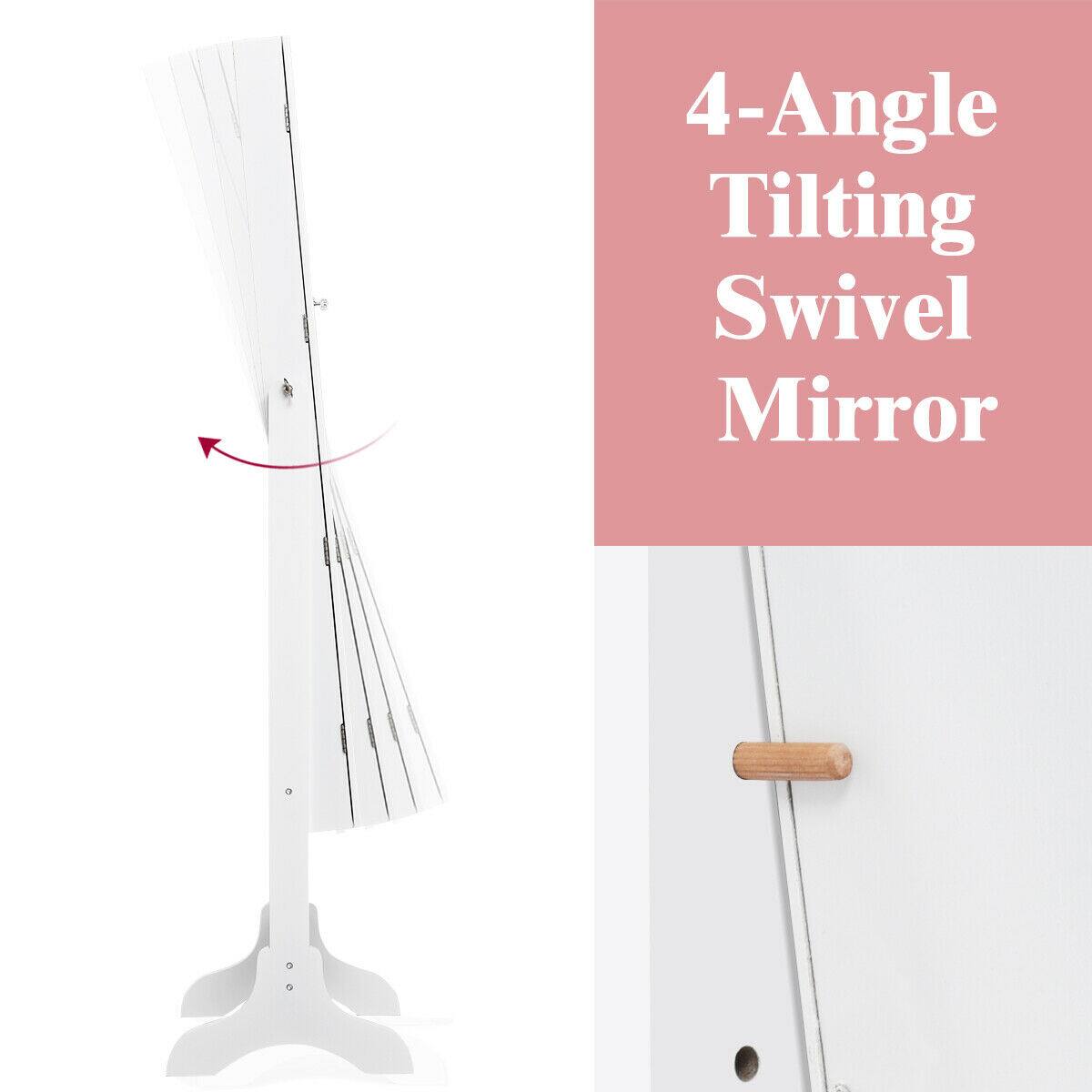 4-Angle Tilting Swivel Mirror