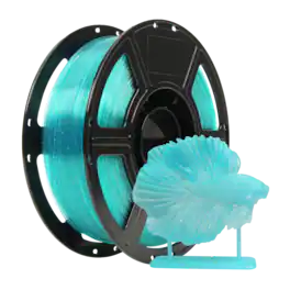 Flashforge - PLA Crystal Rainbow 3D Printer Filament-1.75mm-1kg (2.2 lbs) Spool - Mint Slush