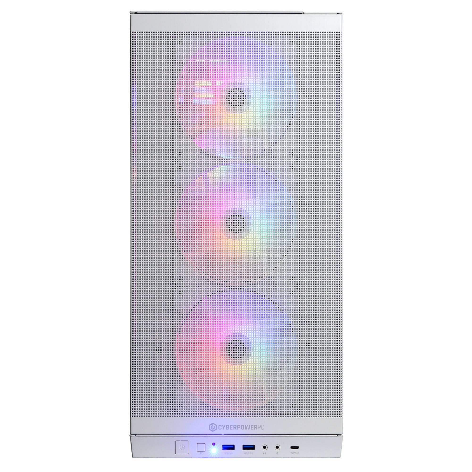 Alt View 1. CyberPowerPC - Gaming Desktop - Intel Core Ultra 7 265F - NVIDIA GeForce RTX 5060 Ti 8GB - 32GB DDR5 - 2TB PCIe 4.0 SSD.