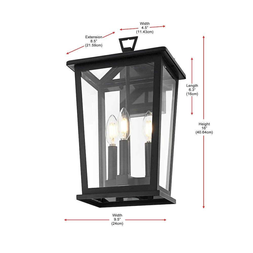 Elegant Lighting - Berks 7 inch Outdoor Pendant - Black price history on PriceWatchPro