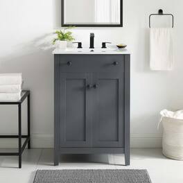 Nantucket Bathroom Cabinet Basin Not Included by Modway - Gray