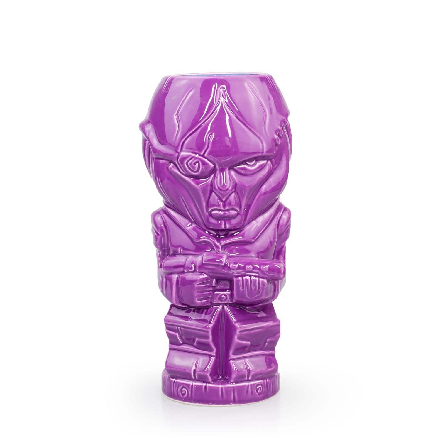 ThinkGeek - Geeki Tikis Mass Effect Jaal Mug | Crafted Ceramic | Holds 14 Ounces - Purple