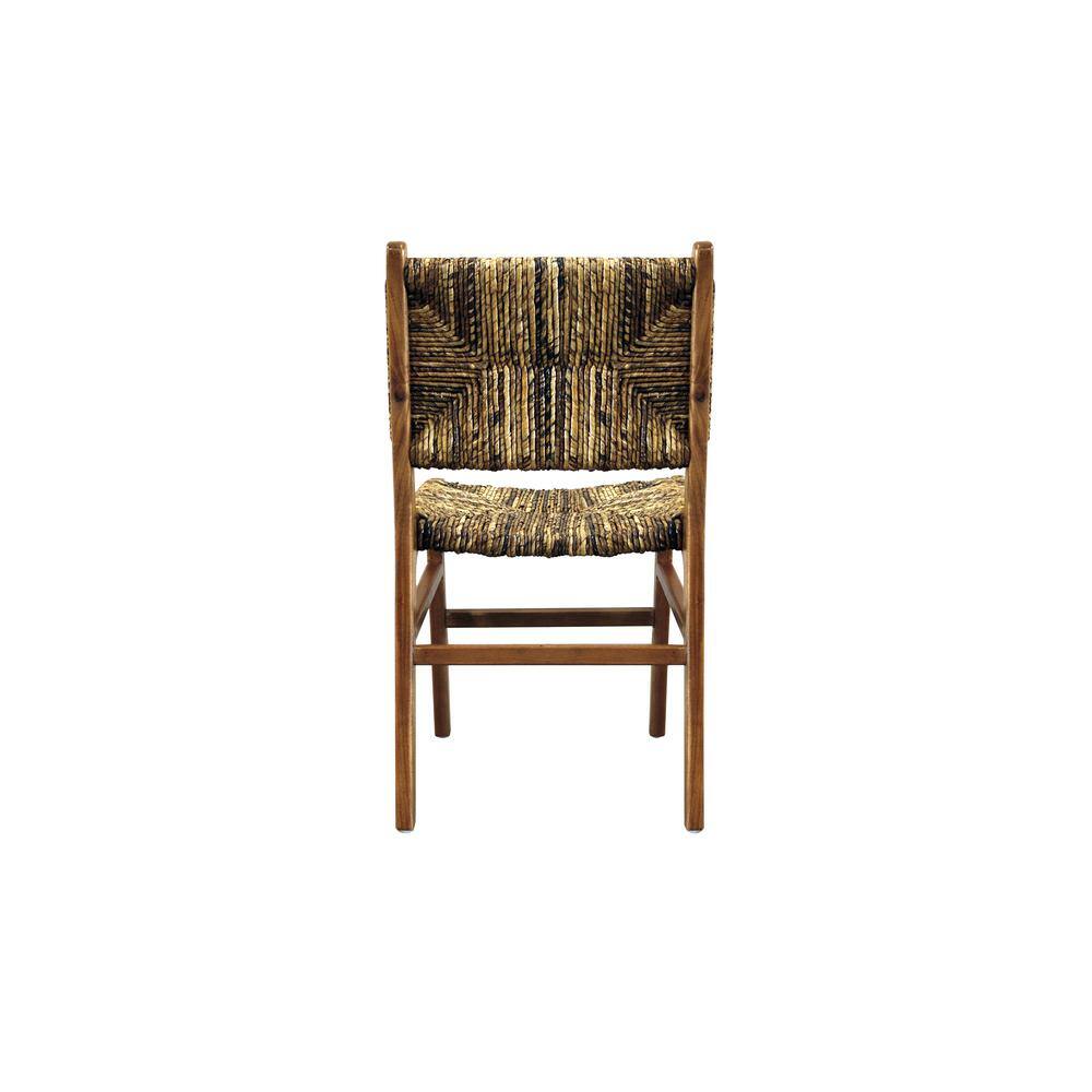 Alt View 4. Carolina Chair & Table - Banana Weave Dining Chair - Set of 2 - Caramel - Brown.