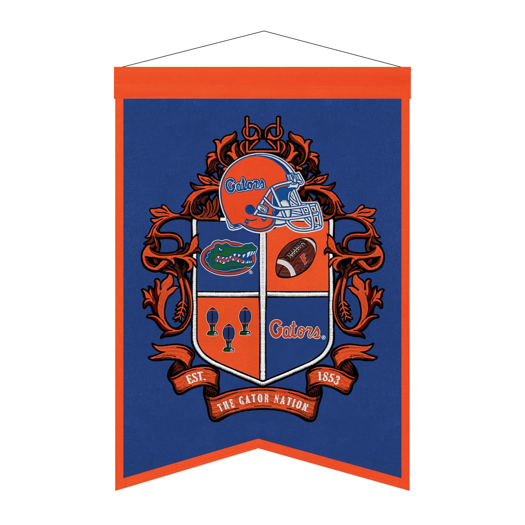 Sporticulture - Florida Gators 15" x 22" Crest Banner - Multicolor
