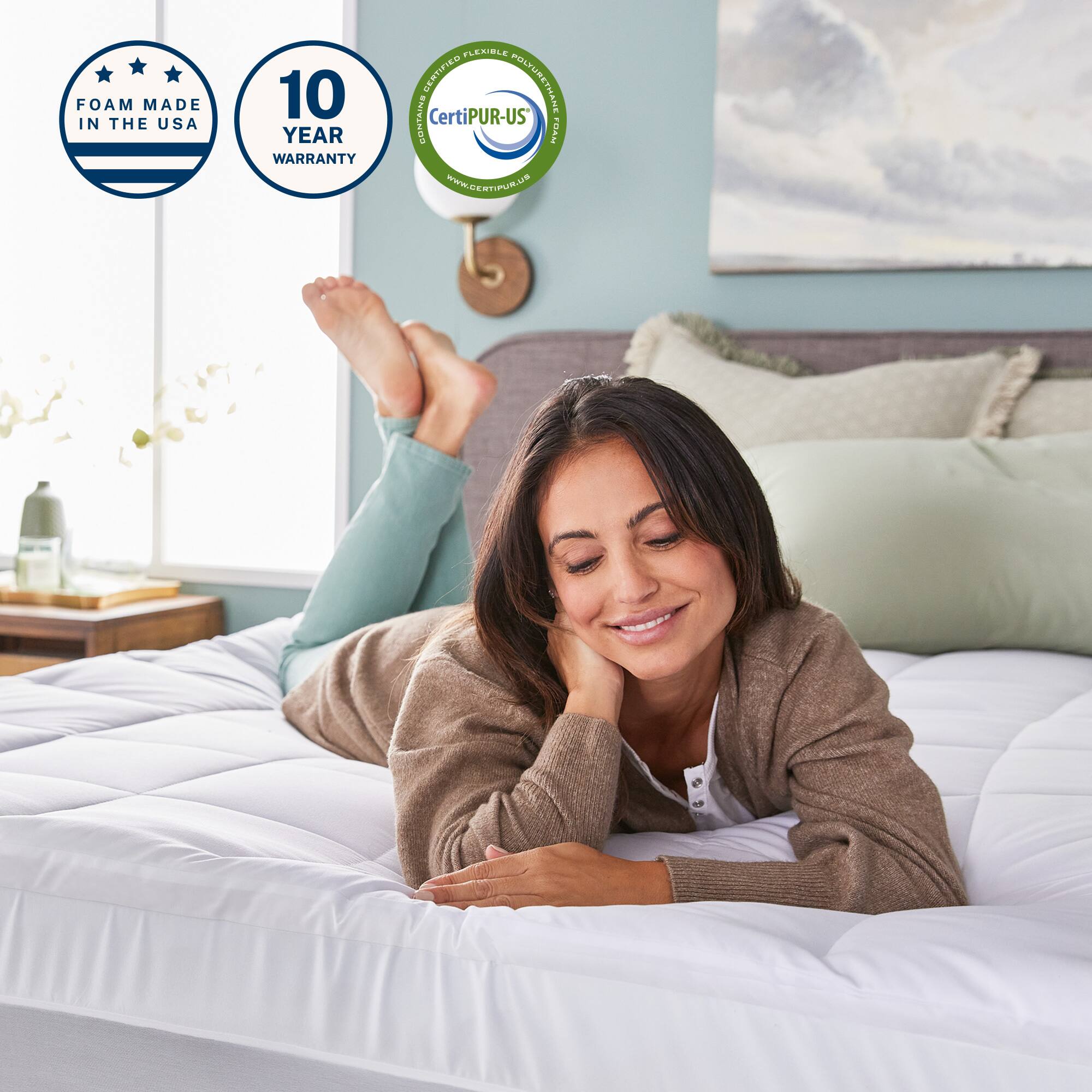 4 inch california king mattress topper top
