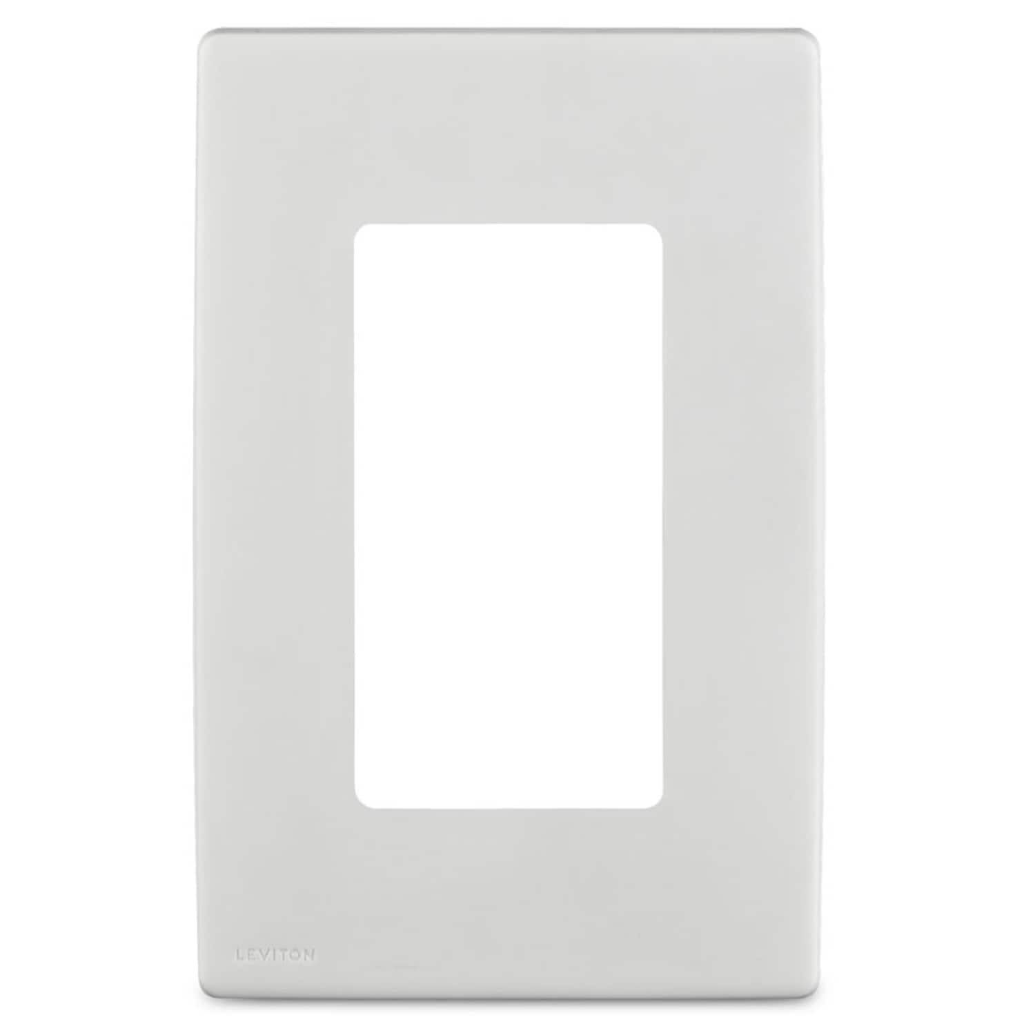 Leviton - 1 gang Plastic Decorator Screwless Wall Plate 1 pk - White price history on PriceWatchPro