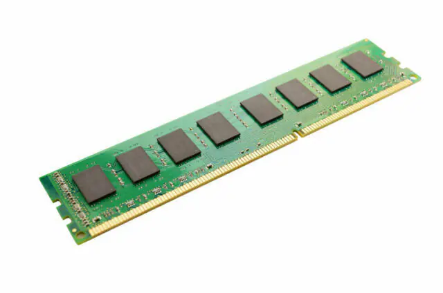Front. Samsung - M393B1K73CHDCF8 8 GB Memory Module - DDR3 SDRAM - 1066 MHz - PC3-8500R - Registered ECC - Quad Rank x8 - 240-pin - 1.5 V - Green.