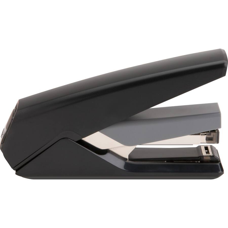 Left. Business Source - Business Source Full Strip Flat-Clinch Stapler - Holds Upto 210 Staple - Full Strip - Front Loading - Black.