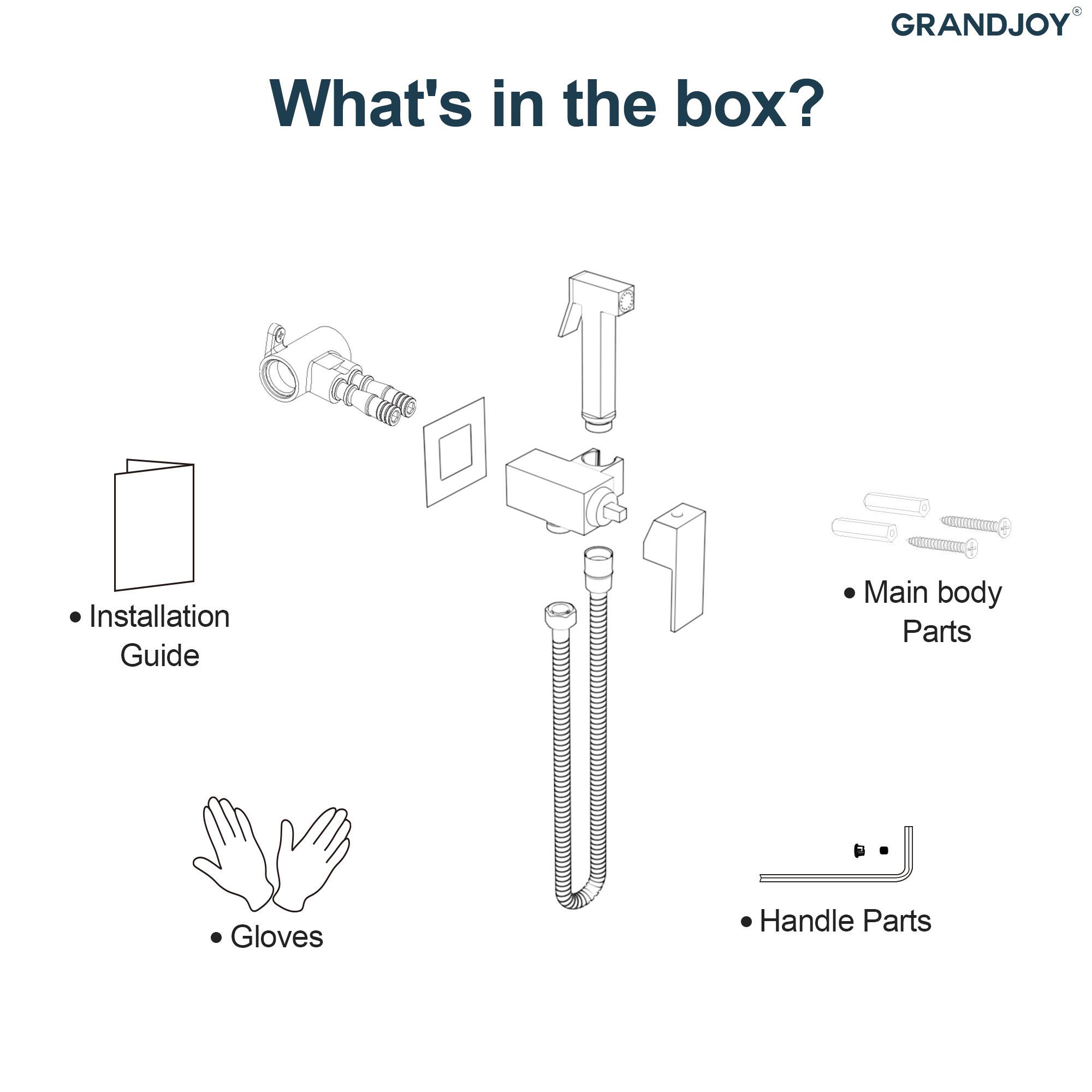 GRANDJOY

What's in the box?

- Installation Guide
- Main body Parts
- Gloves
- Handle Parts