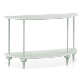 Furniture of America - Soela Half Moon Composite Console Table with Shelf - Green